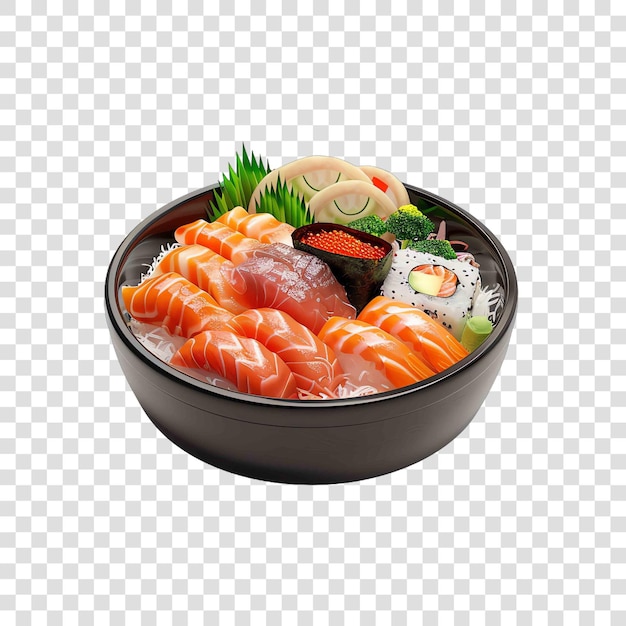 Chirashi asian concepton transparent background