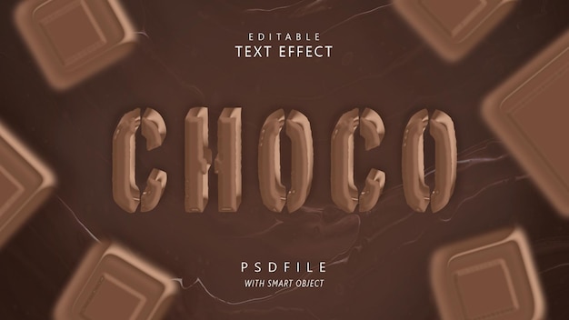 choco text effect style