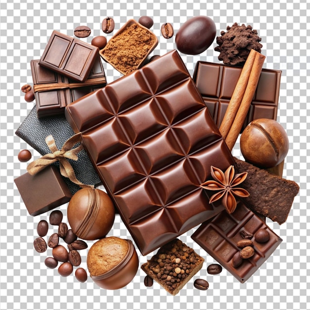 the chocoholic s survival on transparent background