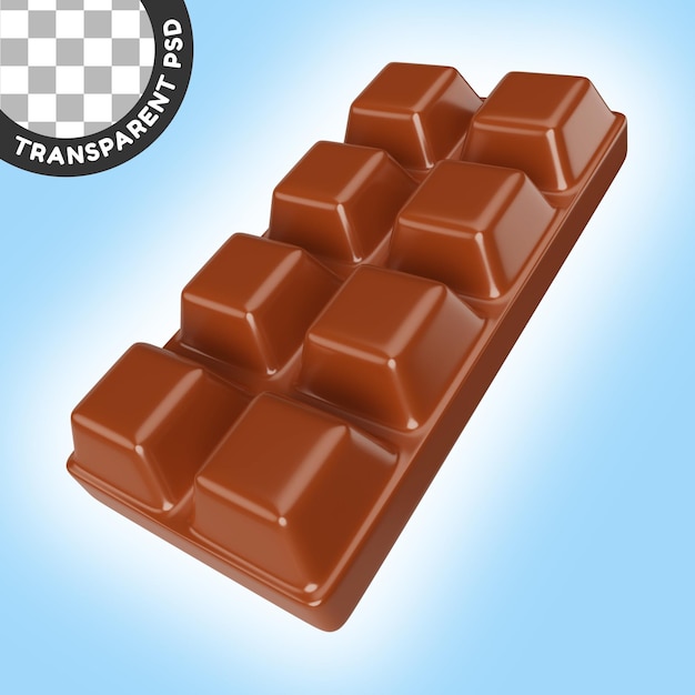 Chocolate 3D Illustration Icon