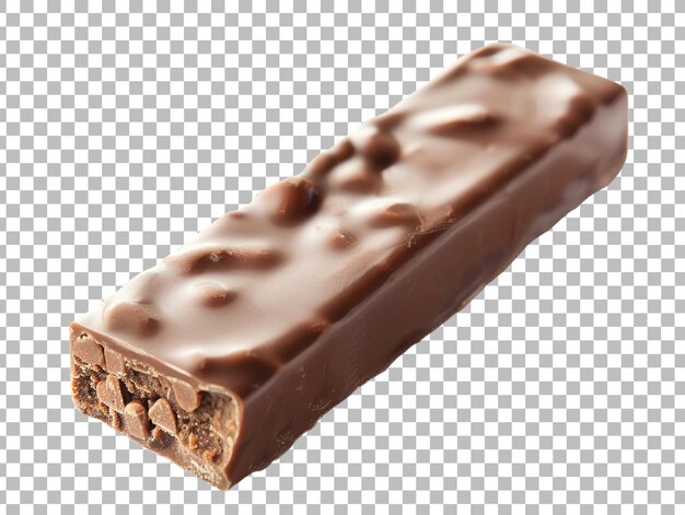 Chocolate bar isolated on transparent background