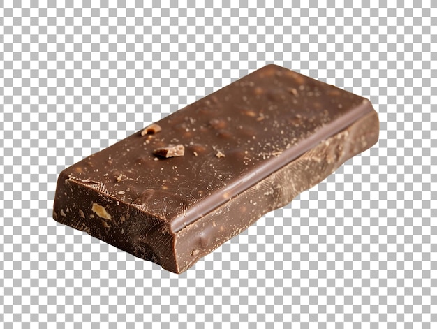 PSD chocolate bar isolated on transparent background