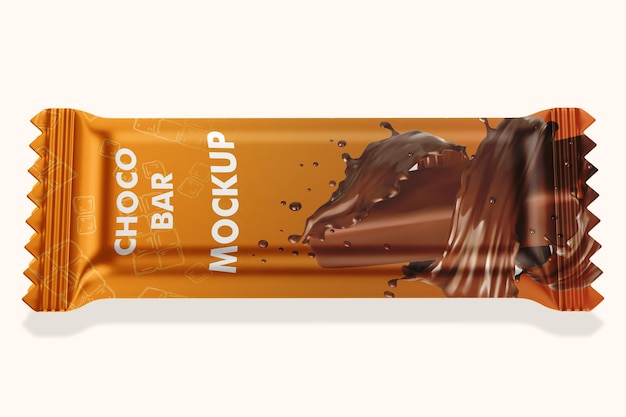 Chocolate Bar Packaging Mockup