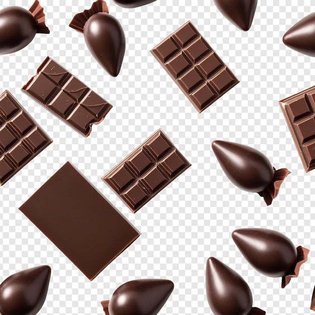 a chocolate bar on a white background