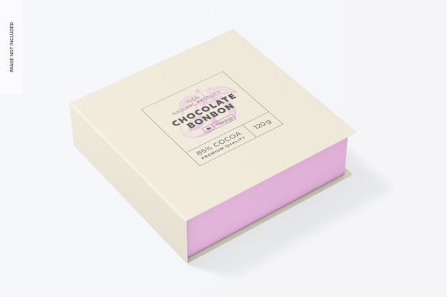 Chocolate Bonbon Luxury Box Mockup