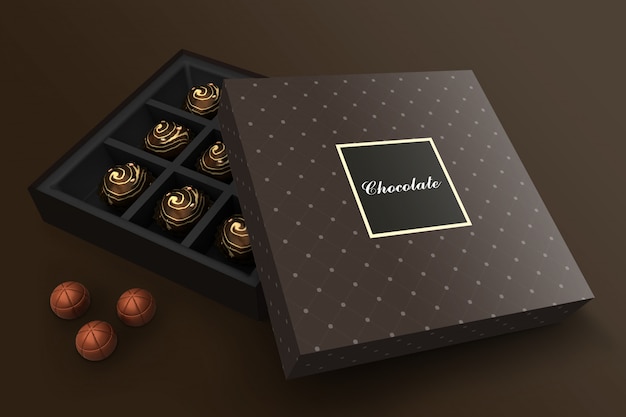 Chocolate Box Mockup