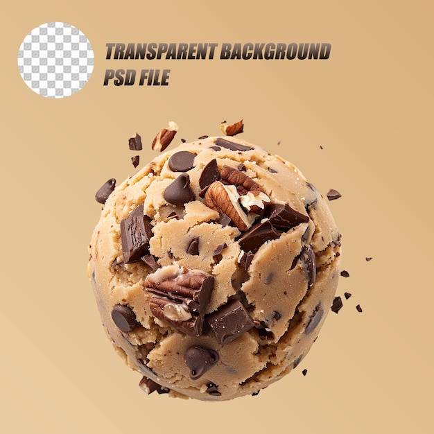 PSD chocolate chip cookies png transparent background psd file