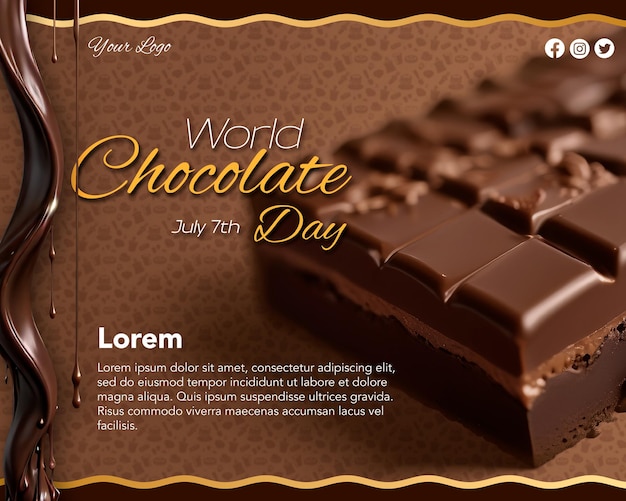 Chocolate Day Poster for Social Media