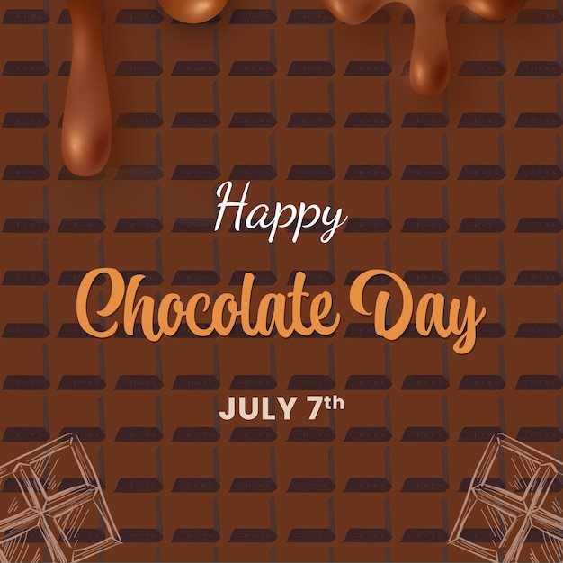 chocolate day social media post template