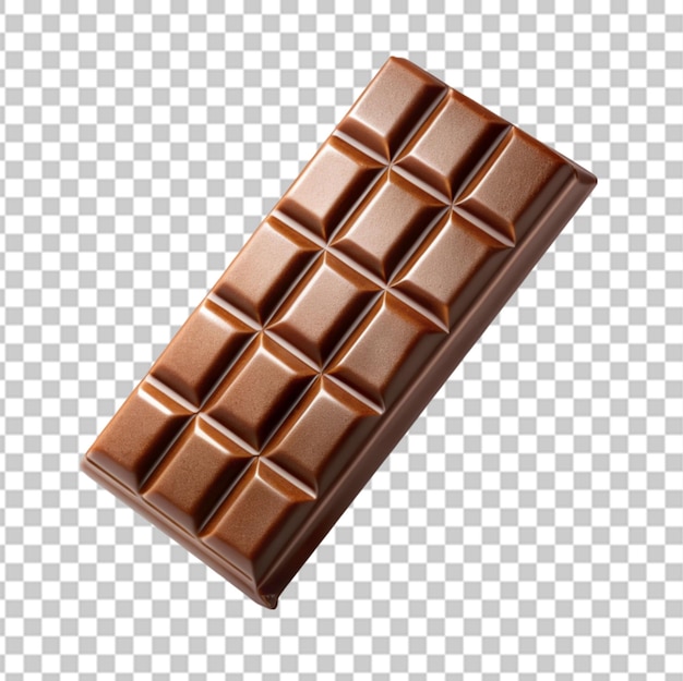 chocolate flying in air isolated on transparent background