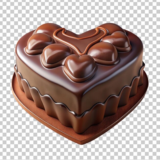 chocolate heart cake