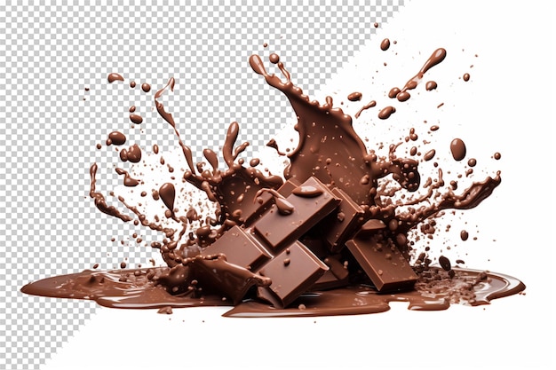 Chocolate isolated on transparent background