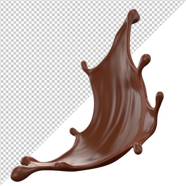 Chocolate Milk splash 3d realistic