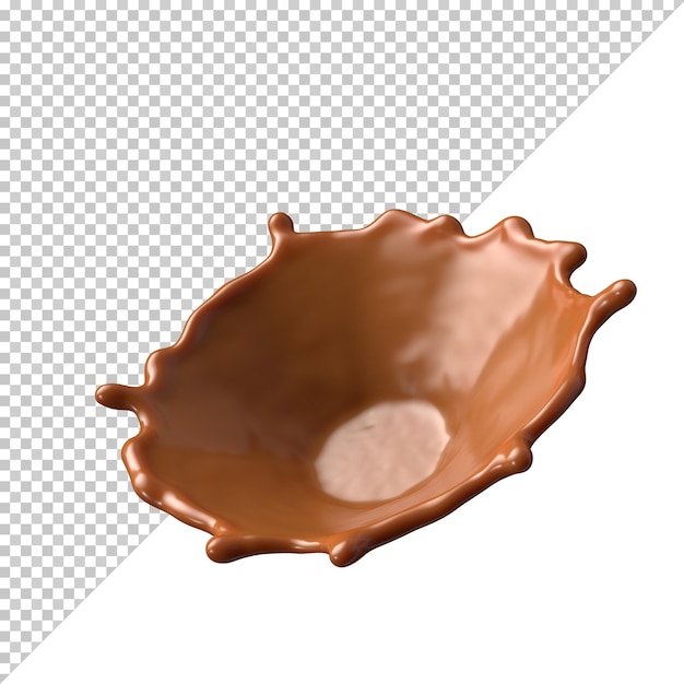 Chocolate Milk splash 3d realistic