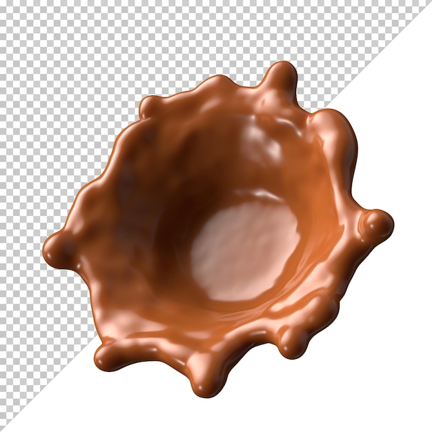 Chocolate Milk splash 3d realistic