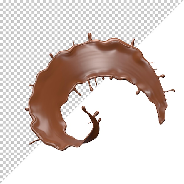 Chocolate Milk splash 3d realistic