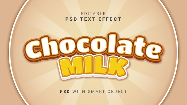 Chocolate milk text effect