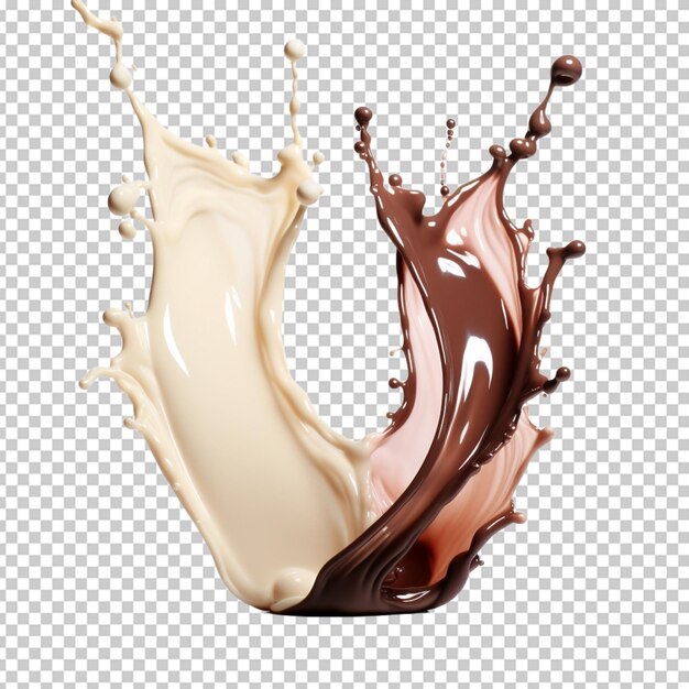 chocolate milk white background psd png