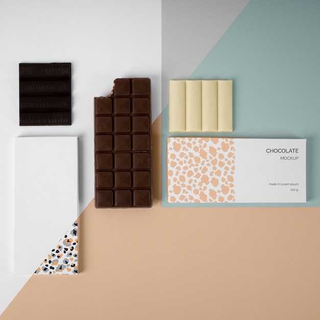 Chocolate packaging mockup