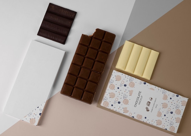 Chocolate packaging mockup