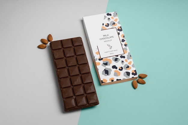 Chocolate packaging mockup