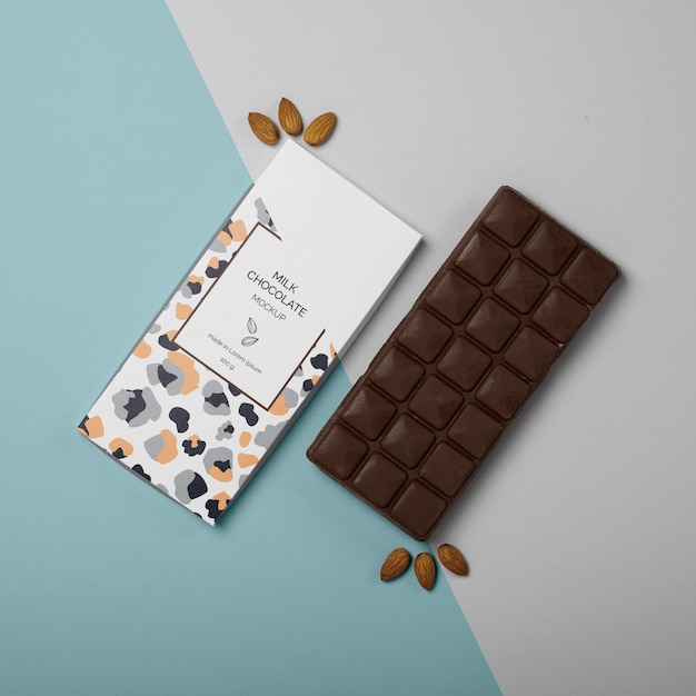 Chocolate packaging mockup