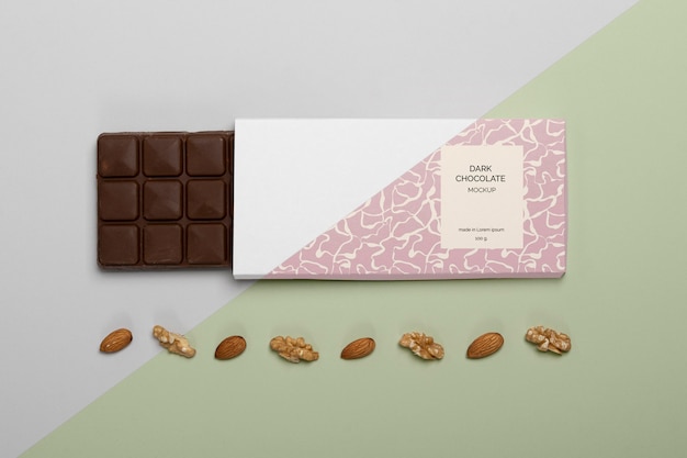 Chocolate packaging mockup