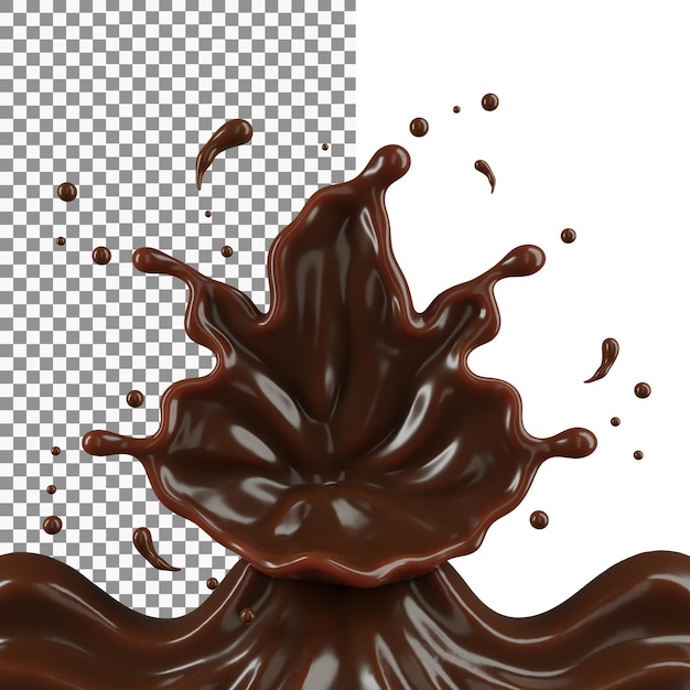 Chocolate splash Premium Psd