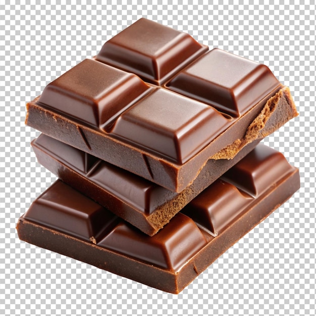 chocolate on transparent background