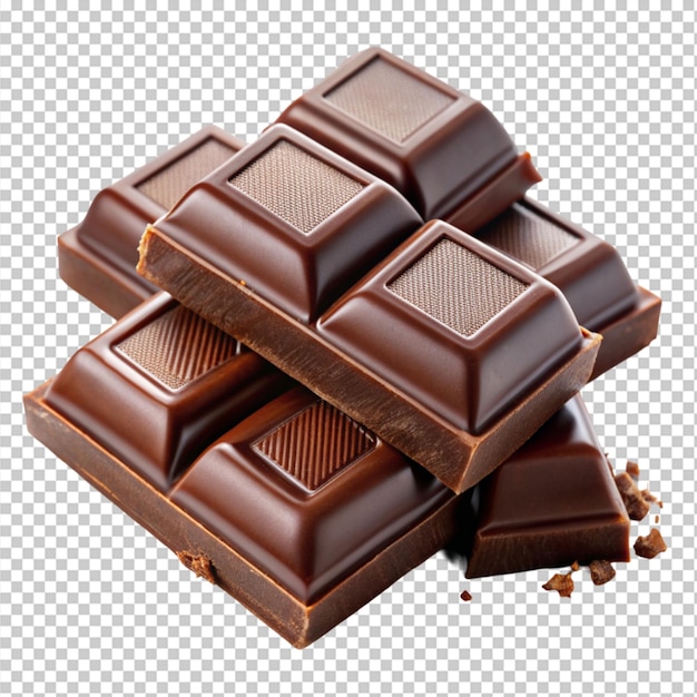 chocolate on transparent background