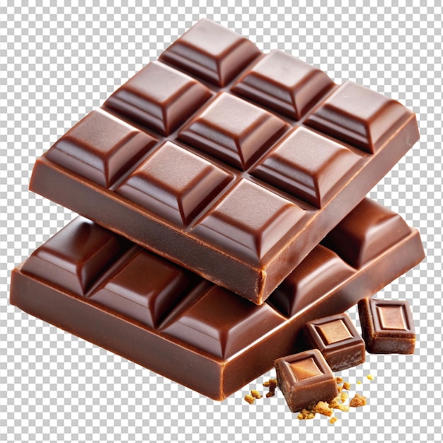 chocolate on transparent background