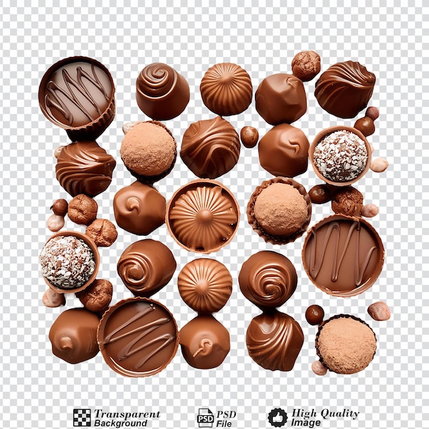 Chocolate Treats isolated on transparent background