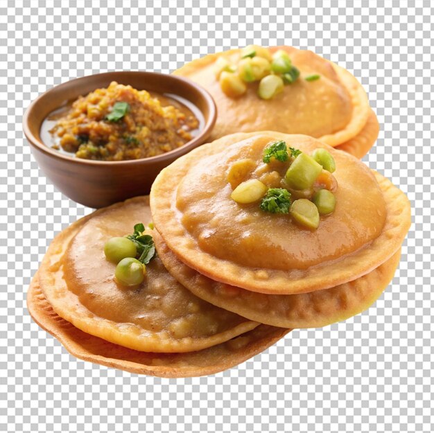 PSD chole bhature isolated in transparent background