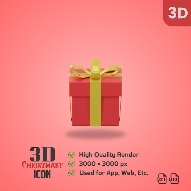 CHRISTMAS 3D ICON