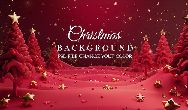 Christmas Background Template Design