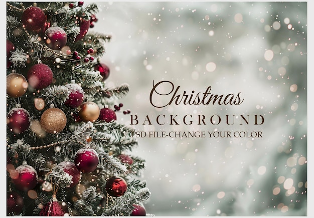 PSD christmas background template design