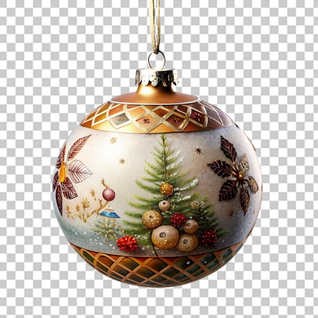 christmas ball on transparent background