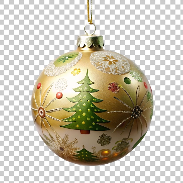 christmas ball on transparent background