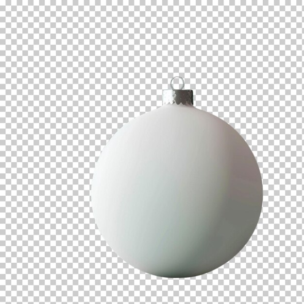 PSD christmas baubles isolated on transparent background