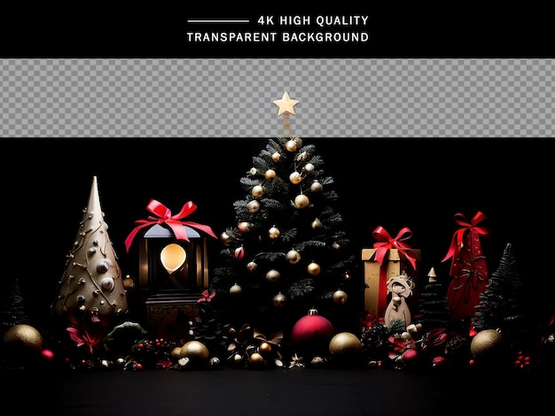 Christmas day elements transparent background