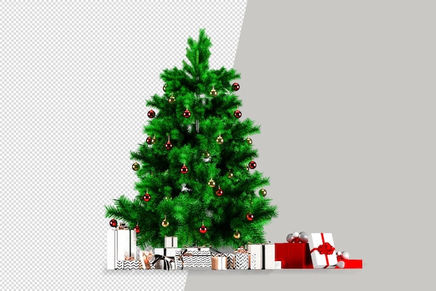 Christmas decorative in 3d rendered isolated