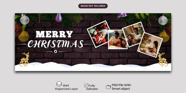 PSD christmas facebook cover template