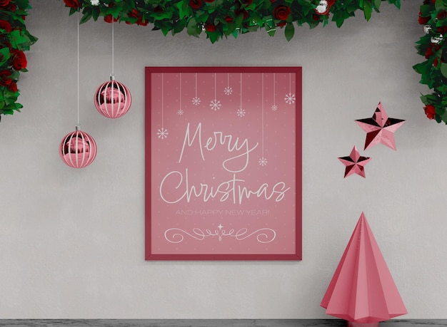 Christmas Frame Mockup