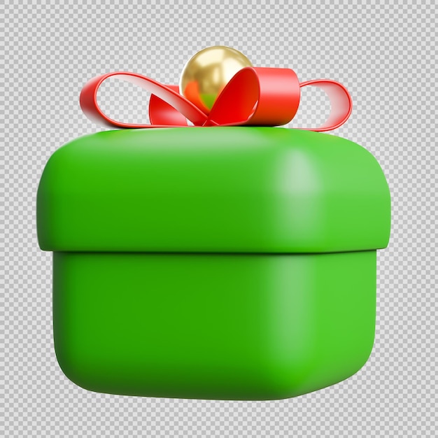 Christmas gift box 3d