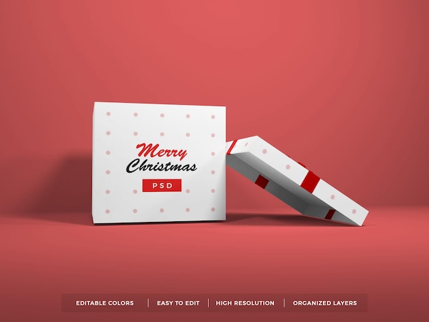 christmas gift box mockup 1