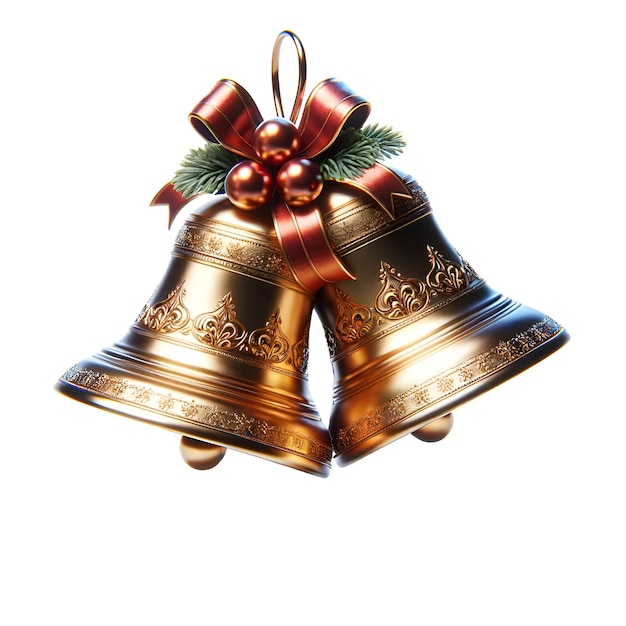 Christmas gold bells