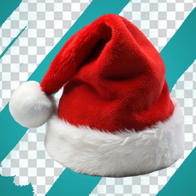 PSD christmas hat isolated on transparent background