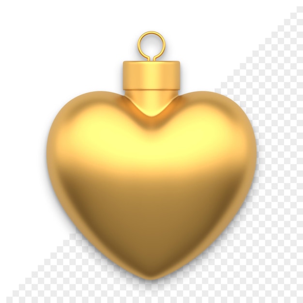 Christmas Heart shaped Ball 3d icon