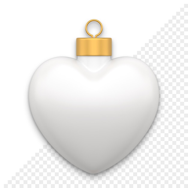 Christmas Heart shaped Ball 3d icon