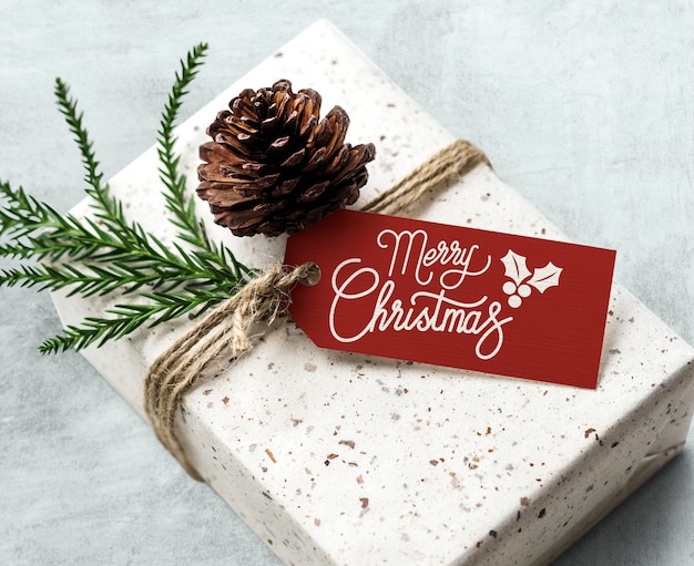 PSD christmas holiday greeting design mockup